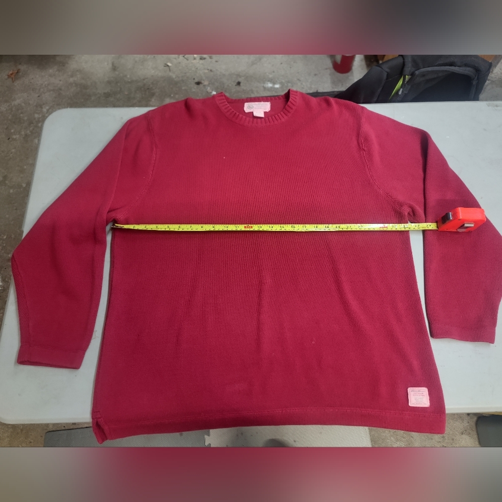 Eddie Bauer Crew Neck Sweater - Men's XXL - Red - 1990s VTG